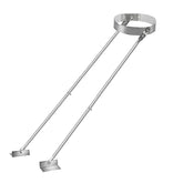 Opulsph extended roof bracket kit for 6-14 inch chimney pipes improves stability in wind