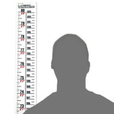 Oregon Rule Co. height rule left scale 0-80 inches for instant height reference