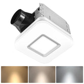 OREiN bathroom exhaust fan light front view showing compact 2-in-1 design