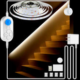 orgaror dual sensor stair lights illuminate stairs for safer night navigation