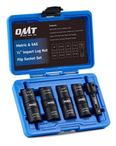 Orion Motor Tech lug-nut socket set in case for organized wheel maintenance.