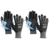 OriStout waterproof winter gloves showing rugged palm grip for metal handling in cold weather.