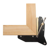 O'SKOOL Miter Max corner clamp in use for precise photo frame joints.