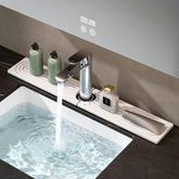 OSOVGO faucet mat for kitchen sink; absorbent diatomite surface keeps counters dry.