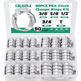 Ouru Pex clamps 3-8 inch size provides a secure leak-free seal for home plumbing.