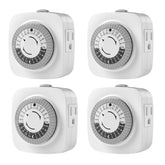 oviitech 24h timer with dual outlets enabling lamp automation