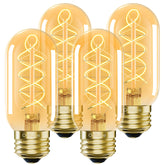 Owilukie E26 vintage edison bulb with amber glass for cozy ambiance.