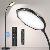 PACOVY diamond-head floor lamp provides warm, diffuse lighting for living spaces