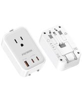 Paewok Travel Adapter PD20W with ports visible for fast charging.