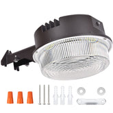 Paktonvo LED barn light 50W with daylight color illuminates barns and yards