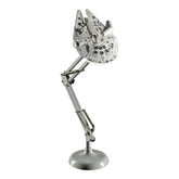 Paladone Millennium Falcon lamp front view adds iconic desk decor.