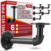 Pamofuper six-pack shelf brackets for 7–14 inch boards provide sturdy support.