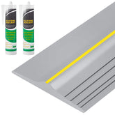 Papillon 20ft universal garage door threshold seal enhances weather protection at the threshold.