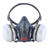 Parcil T-61 half-face respirator front view for extended wear comfort.