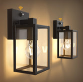 PARTPHONER dusk-to-dawn outdoor light front view, sensor-enabled nighttime safety.