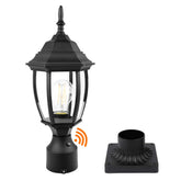 PARTPHONER dusk-to-dawn outdoor post light lighting walkways at night