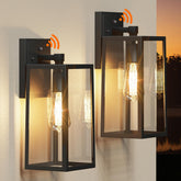 PARTPHONER dusk-to-dawn porch light with sensor enabling hands-free entry