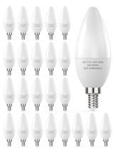 PARTPHONER E12 LED bulb pack of 24 for easy replacements across rooms
