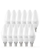 PARTPHONER E12 LED bulbs chandelier glow for bright, efficient illumination.