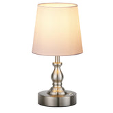 PARTPHONER mini cordless lamp on bedside table with warm ambient light