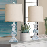 PARTPHONER traditional table lamp set with rustic finish for warm living spaces