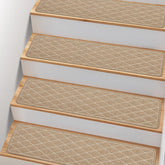 PATTENGO non-slip stair treads on wood steps for safer daily use.