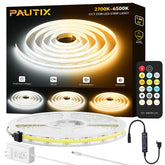 PAUTIX COB LED strip light showing tunable white spectrum for warm to cool ambience