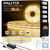 PAUTIX COB LED strip 65ft setup for seamless large-area lighting