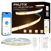 PAUTIX LED strip warm white 20ft lighting for cozy ambience and task illumination