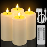 PChero rechargeable candles four-pack for ambient indoor and outdoor lighting