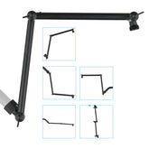 PDPBath 16-inch brass shower extension arm for easy reach and adjustable height.