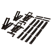 Peachtree 4‑way clamp top view showing four‑sided pressure for panel glue ups