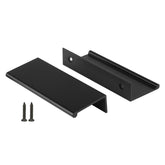 Peaha Black Cabinet Pulls front view for modern kitchen cabinets.