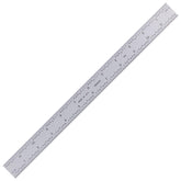 PEC Tools 12-inch rigid ruler with satin chrome finish for precise layouts