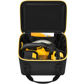 Peciue bag exterior designed for DEWALT and Makita saws, portable on site.