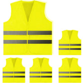 PeerBasics safety vest worn by a person for high visibility during daytime and night.