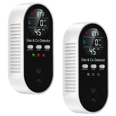 PEGEMU 5-in-1 CO detector front view with clear LED display for quick safety checks.