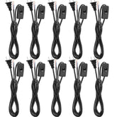 Pelopy lamp cord with molded plug for quick replacement