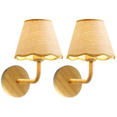PENACINY two-stick wall sconces with grass shade for warm ambient lighting