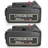 PENGJBATTER DeWalt 20V 6.0Ah battery front view for extended runtime