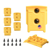 PERCH DeWalt tool hanger on wall mount keeps cordless tools accessible.
