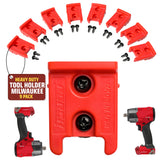 PERCH Milwaukee tool holder wall mount keeps tools within reach and organized.