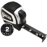 Perfect Measuring Tape BrightLine contrast readout makes measurements easy in dim light.