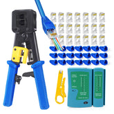 PETECHTOOL RJ45 crimp tool for precise pass-through terminations and easy network setup