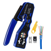 PETECHTOOL RJ45 pass-through crimp tool for fast terminations.