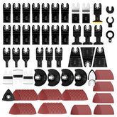 PETOX 159-piece oscillating saw blades kit in packaging, ideal for versatile home projects.