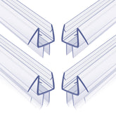 PETOX bottom seal closeup for 3/8 inch glass shows clear, tight water barrier