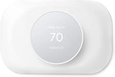Petrichor Nest Thermostat Trim Snow wall plate enhances device appearance