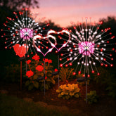 PEVOROS valentines day solar lights 4-pack for romantic outdoor ambiance