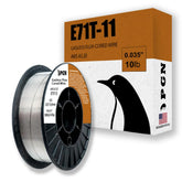 PGN Flux Core Welding Wire E71T-11 0.035 inch spool close-up showing clean welds